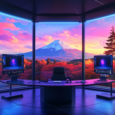 Modern Podcast Room