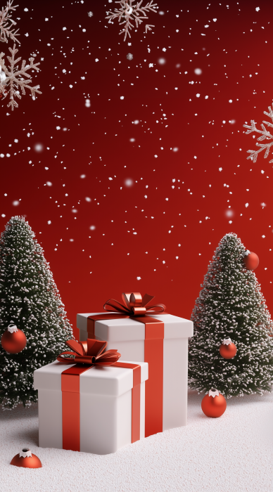 Cartoon Christmas Gift Boxes