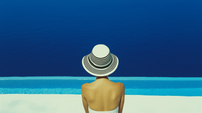 Relaxing by the Pool