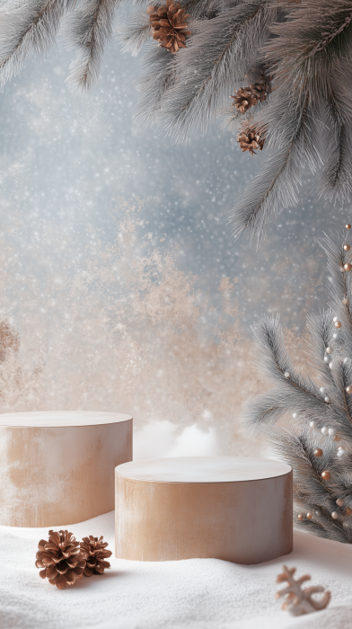 Winter Holiday Product Mockup
