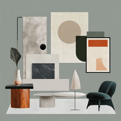 Modern Interior Design Moodboard