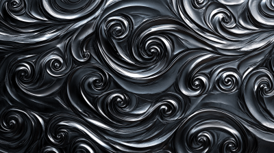 Intricate Damascus Steel Pattern