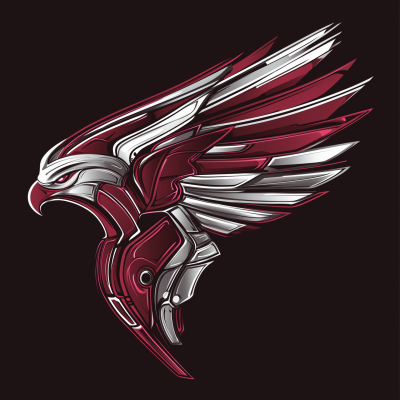 Robotic Eagles Wings Logo