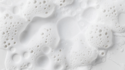 Foam Texture on White Background