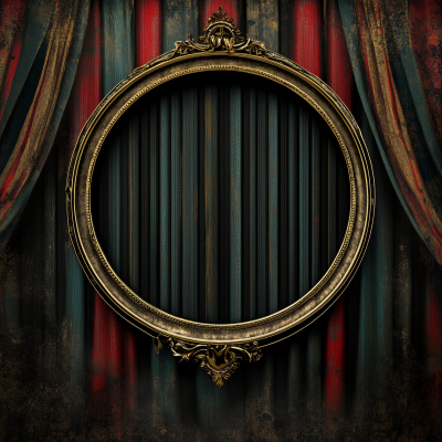 Retro Circus Steampunk Background