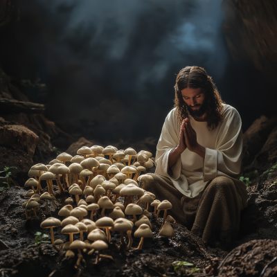 Jesus Praying in Amazonia