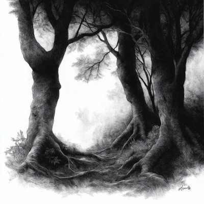 Mystical Forest Illustration