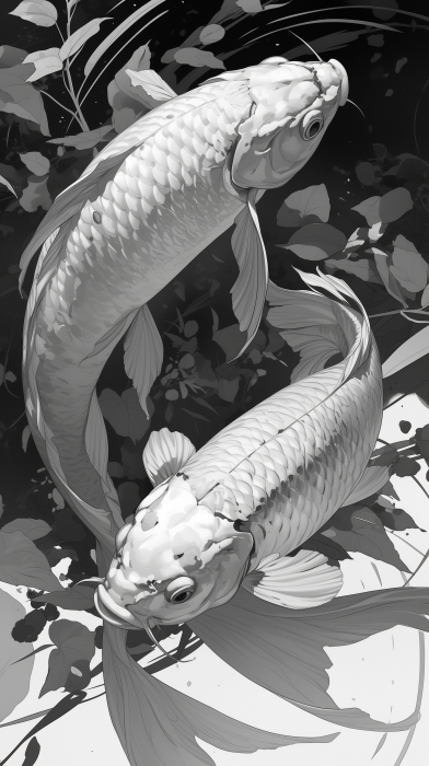 Two Asian Arowana