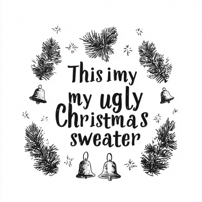 Ugly Christmas Sweater Illustration