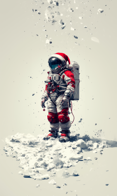 Futuristic Space Santa