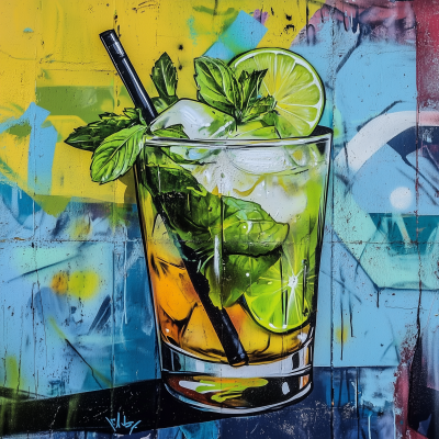 Graffiti Mojito Art