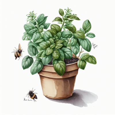 Bee on Basil