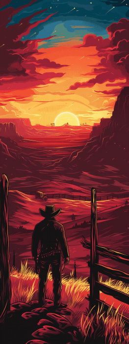 Western Landscape Illustration