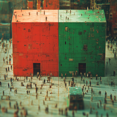Colorful Squares in a Crowd