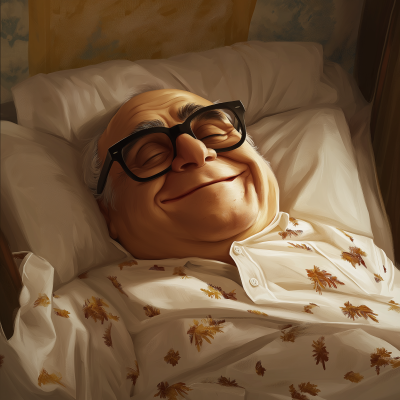 Danny Devito Sleeping