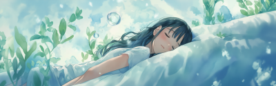 Charming Watercolor Anime Drawing