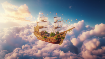 Floating Ship in the Sky