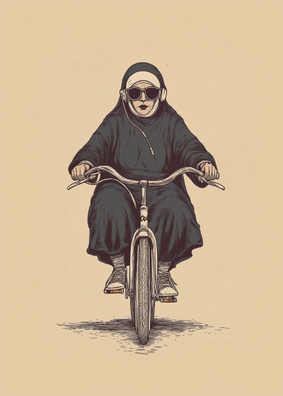 Nun on a Bike