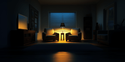 Cozy Night Living Room