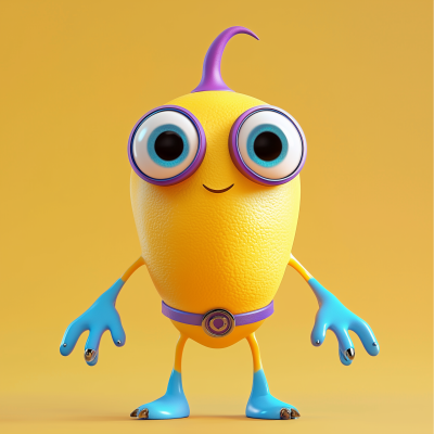Colorful Alien Character