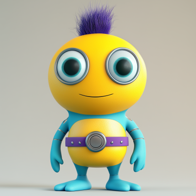 Whimsical 3D Pixar Scene