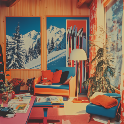 Retro Ski Lodge