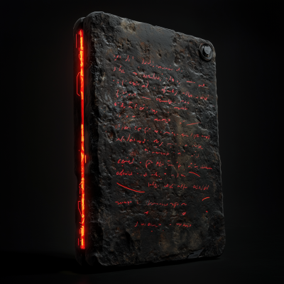 Smart Tablet on Stone Plaque