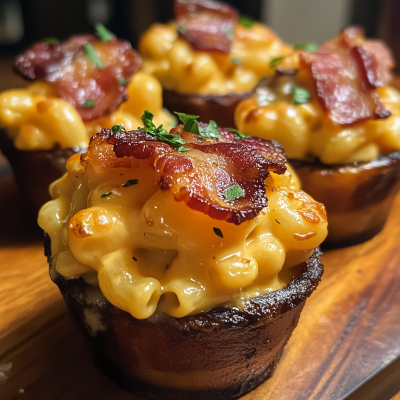 Bacon Cups with Mac and Cheese