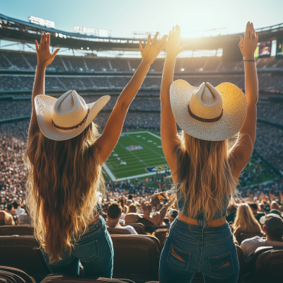 Cheering Fans at the Stadium