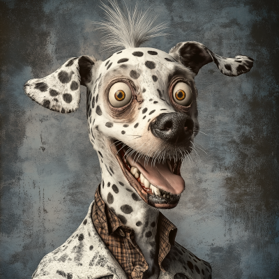 Humanoid Dalmatian Portrait