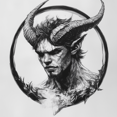 Demon Prince Tattoo Design