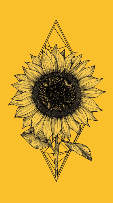 Geometric Sunflower