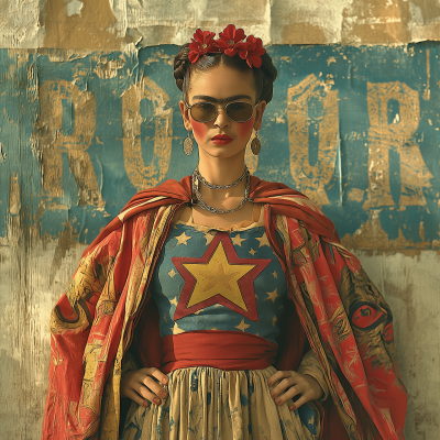 Frida Kahlo as a Superhero