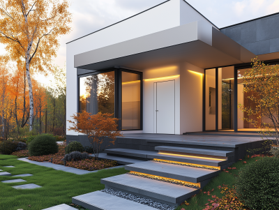 Modern Cottage Entrance