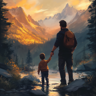 Father and Son Bonding