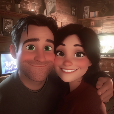 Cozy Couple Embrace