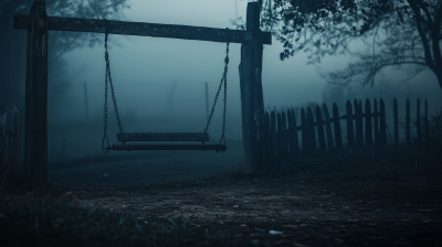 Gothic Scene with Swing
