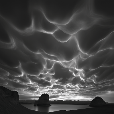 Ethereal Mammatus Clouds