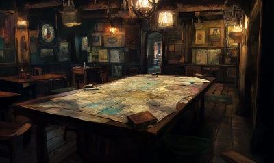 Worn Tavern Interior