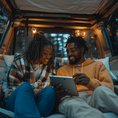Gorgeous Couple Camping
