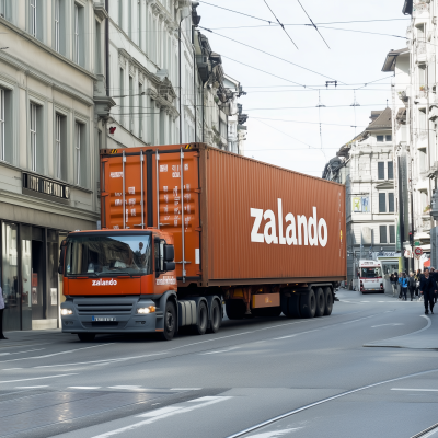 Truck on Bahnhofstrasse