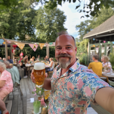 Middle-Aged Selfie