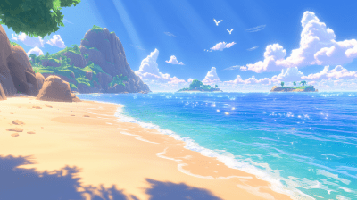 Sandy Beach Sunset