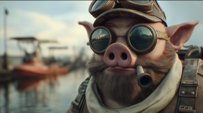 Man in Pilot’s Hat