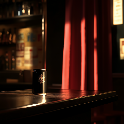 Coffee Can on Bar Counter