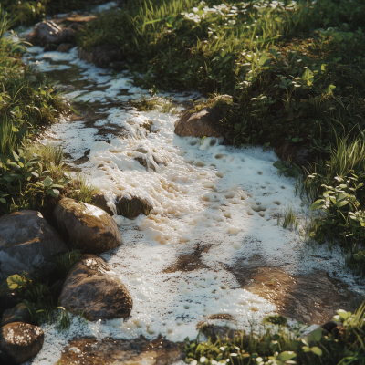 Flowing Stream in Nature