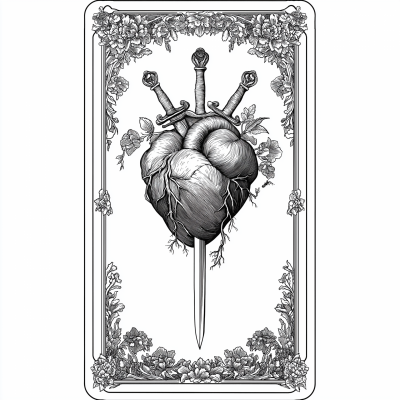 Three of Swords Tarot Card