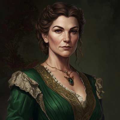 Elegant Noblewoman Character Design