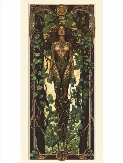 Forest Goddess Art Nouveau