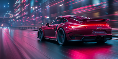 Fast Black Porsche
